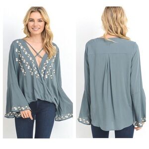 Morgan embroidered blouse